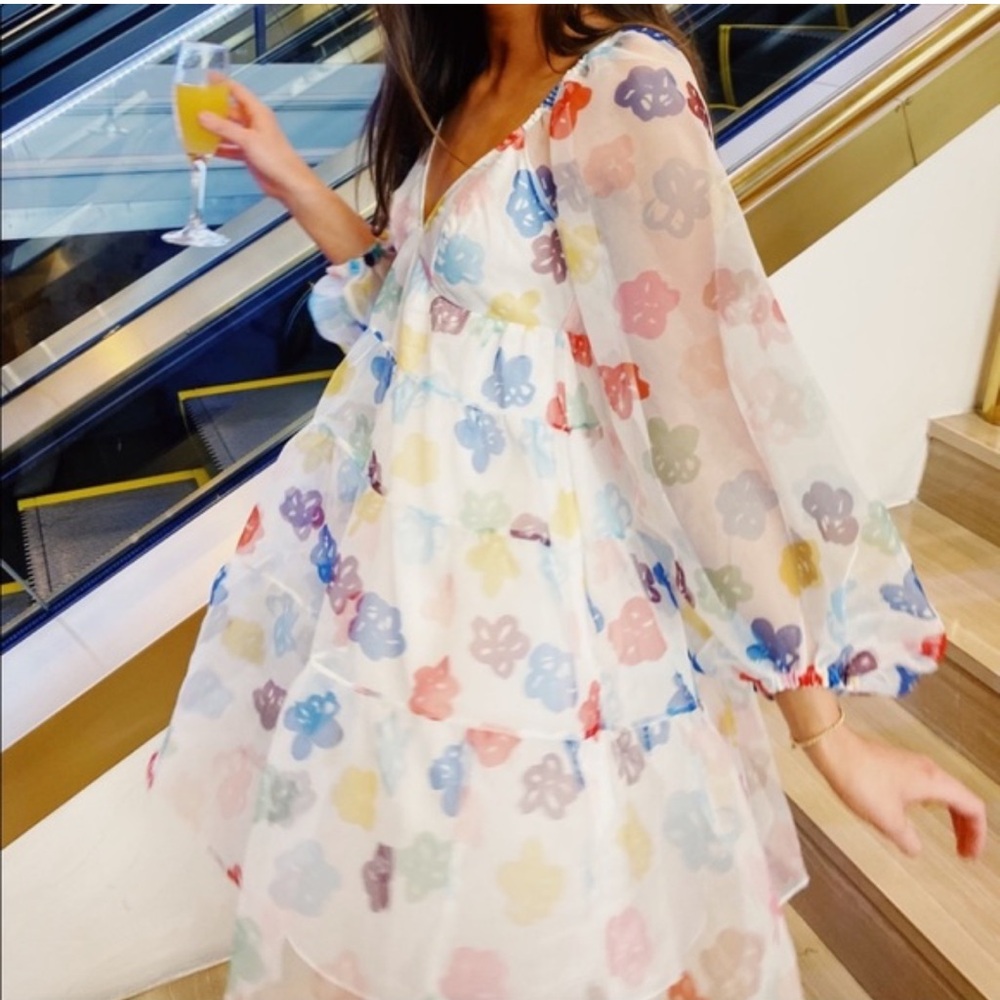 STAUD Meadow Floral Dress
